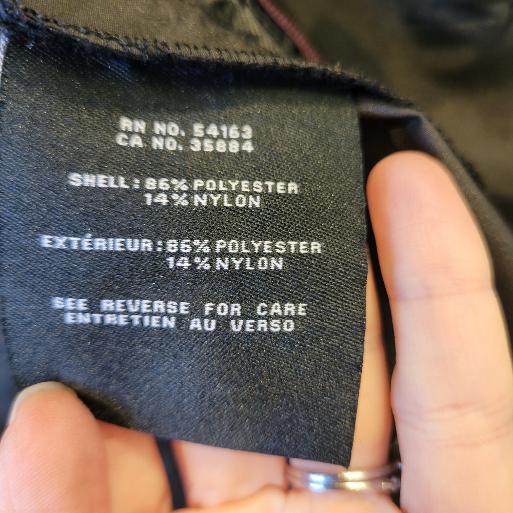 Cole Haan Rain Coat, Size M, Black - Picture 12 of 14